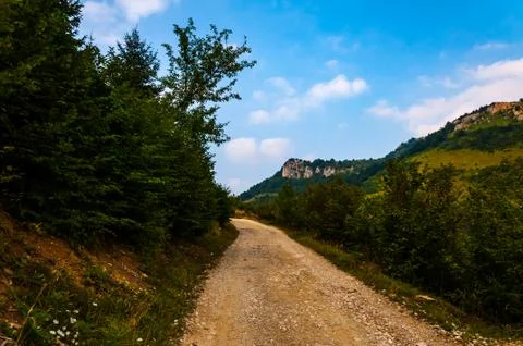 Path to the mountain Stock Photos