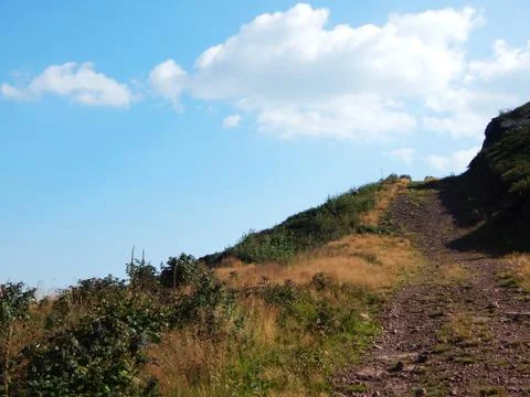 Path in the mountain Stock Photos