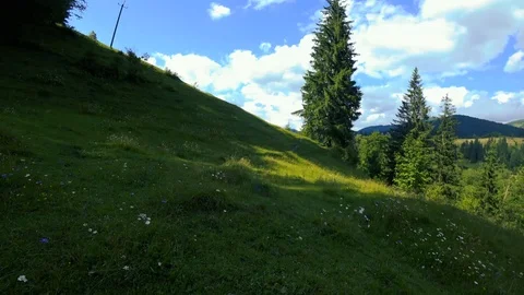 Path in mountain village Stock Footage 114244378