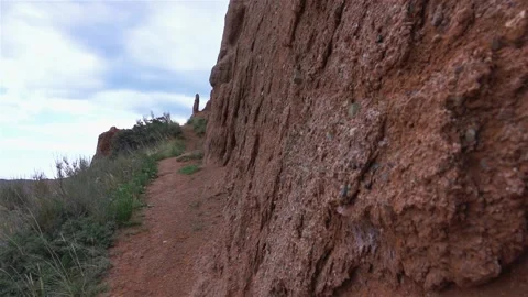 Path in the Mountains Stock Footage 138866078