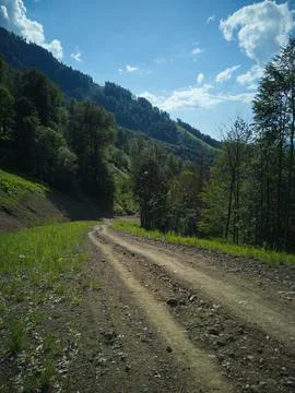 Path in the mountains Stock Photos
