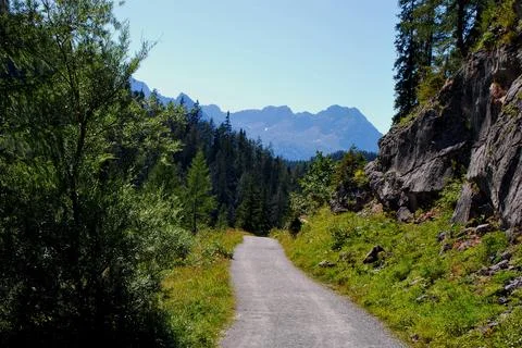 Path in mountains Stock Photos