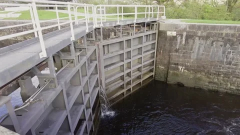 Path next to a river in Scotland Stock Footage 246630256