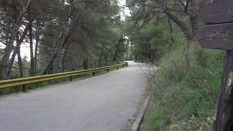 Path on the park Marjan, Split, Croatia Stock Footage 104960260