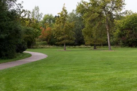 Path in the park Foto stock