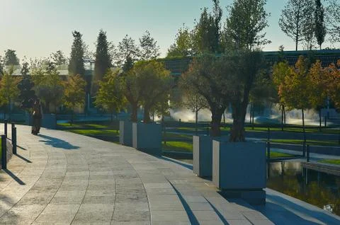 A path in a park Stock Photos