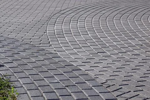 Path of paving curves Stock Photos