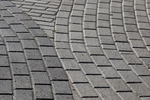 Path of paving curves Stock Photos