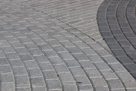 Path of paving curves Stock Photos