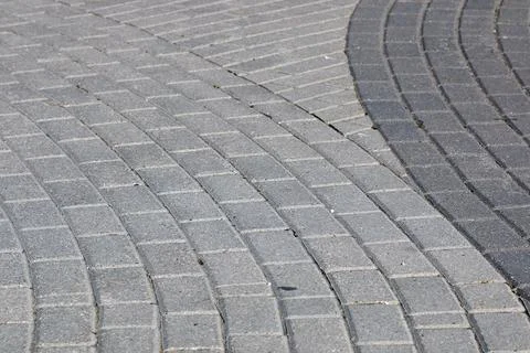 Path of paving curves Stock Photos