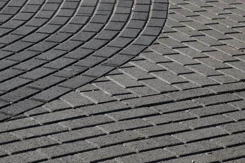 Path of paving curves Stock Photos