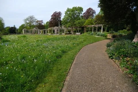 Path to the Pergola Stock Photos