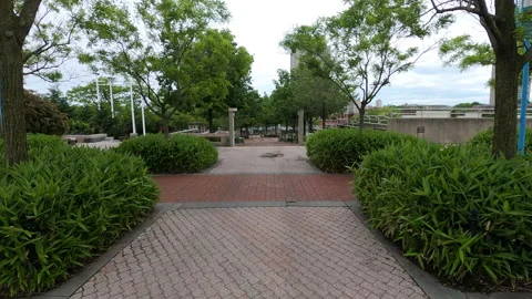 Path in the philadelphia park Stock Footage 139191043