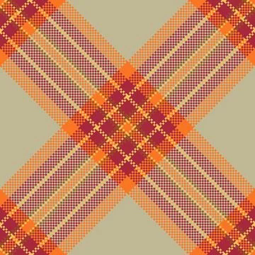 Path plaid texture seamless, checker fabric textile check. Scratch tartan v.. イラスト素材