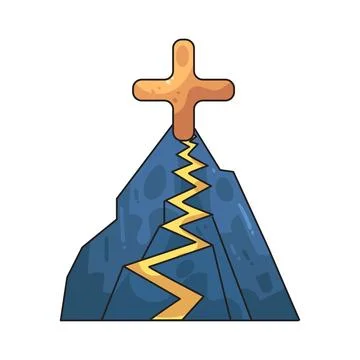 Path with plus sign illustration Illustrazione stock