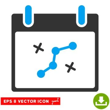 Path Points Calendar Day Vector Eps Icon 스톡 일러스트