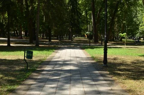 Path in a public park Stock Photos