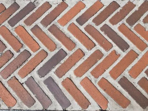 Path of red brick Stock Photos