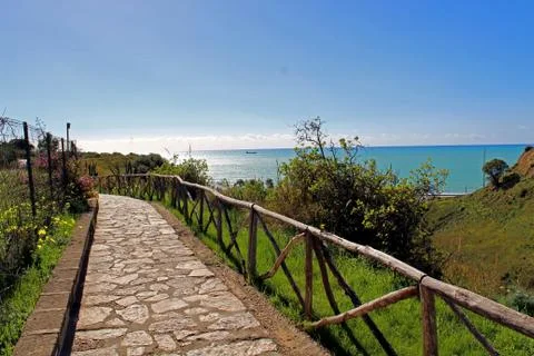 Path to the sea Stock Photos