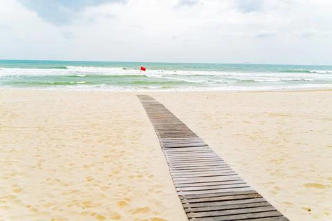 A path in the sea. Stock Photos
