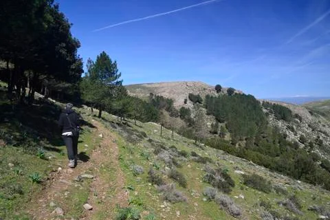 Path to Serpeddì peak Stock Photos