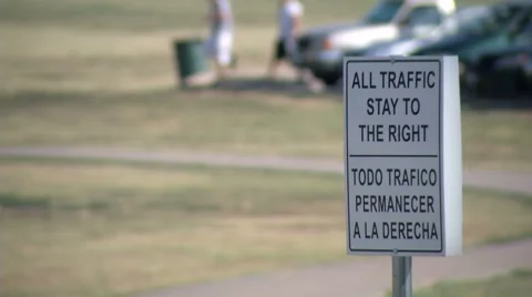 Path Sign 3-Pond5 Settings Stock Footage 8554094