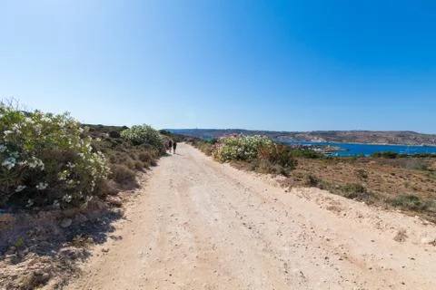 Path to st Maria Bay Stock Photos