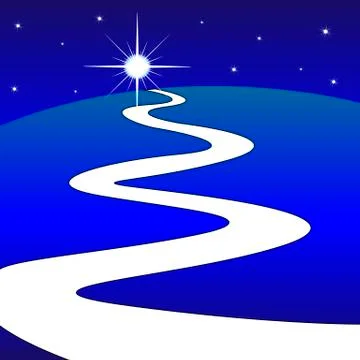 The path to the stars Stock Illustration