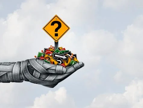 Path Strategy Solution Stock Illustration