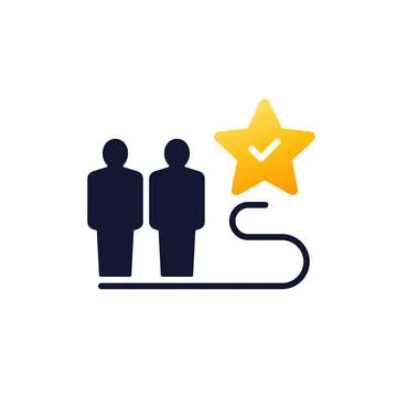 Path to success icon with people イラスト素材