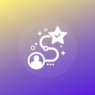 Path to success icon, vector イラスト素材