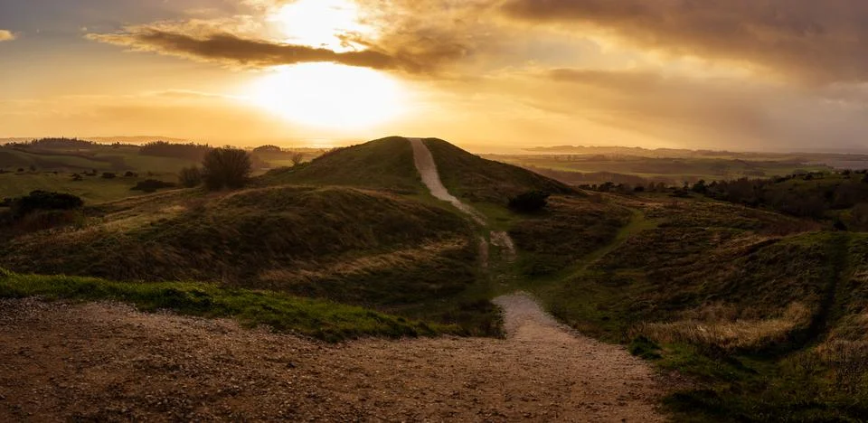 Path to the sun Stockfoto's