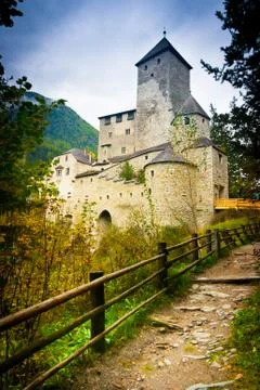 Path to Taufers Castle Stock Photos