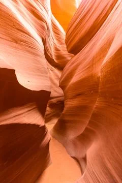Path through Antelope Canyon - located on Navajo land near Page, Arizona, USA Fotos de archivo