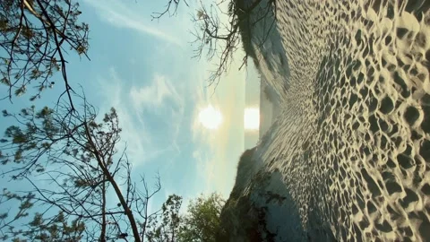 Path through the dunes in Bali beach Stock Footage 223981418
