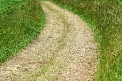 Path through field Stock Photos