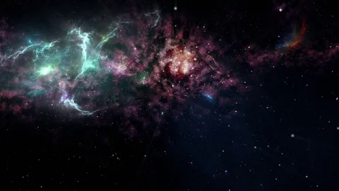 Path through the galaxy Stock Footage 76411559