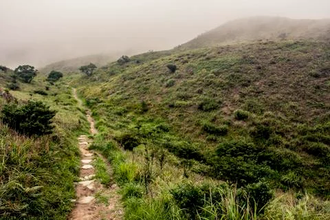 Path through the mountains Stock Photos