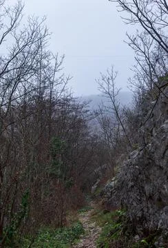 A path through the mountains Stock Photos