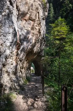 Path Through the Rock Arch Stock Photos