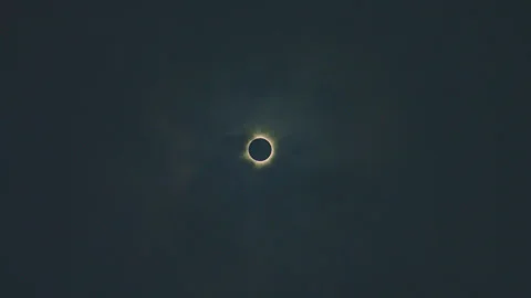 Path of Totality Total Eclipse 2024 Stock Footage 271321258