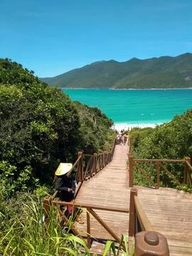 Path to Tropical Beach Stock Photos