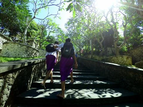 Path of Uluwatu Temple Stock Photos