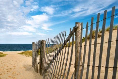 Path way to the beach at Cape Cod Path way to the beach at Cape Cod, Massa... Stock Photos