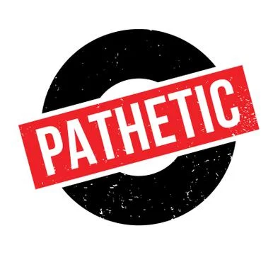 Pathetic rubber stamp Stock Illustration