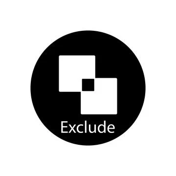 Pathfinder icon vector Stock Illustration