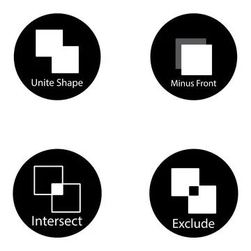 Pathfinder icon vector Stock Illustration