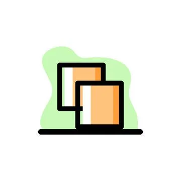 Pathfinder Unite Icon Conceptual Vector Design Illustration Stock Illustration