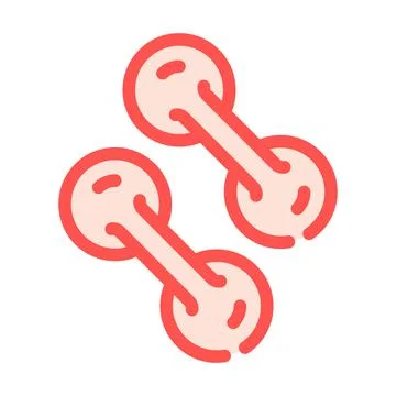 Pathogen bacteria color icon vector isolated illustration Illustrazione stock