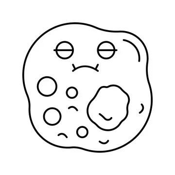 Pathogen bacteria virus line icon vector illustration Stock Illustration